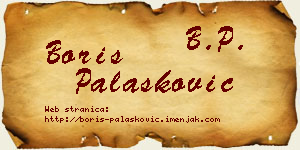 Boris Palasković vizit kartica